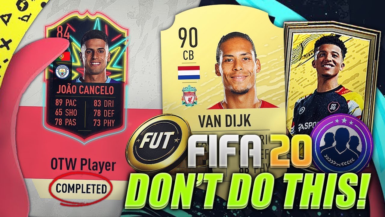 WHAT NOT TO DO ON THE FIFA 20 WEB APP!