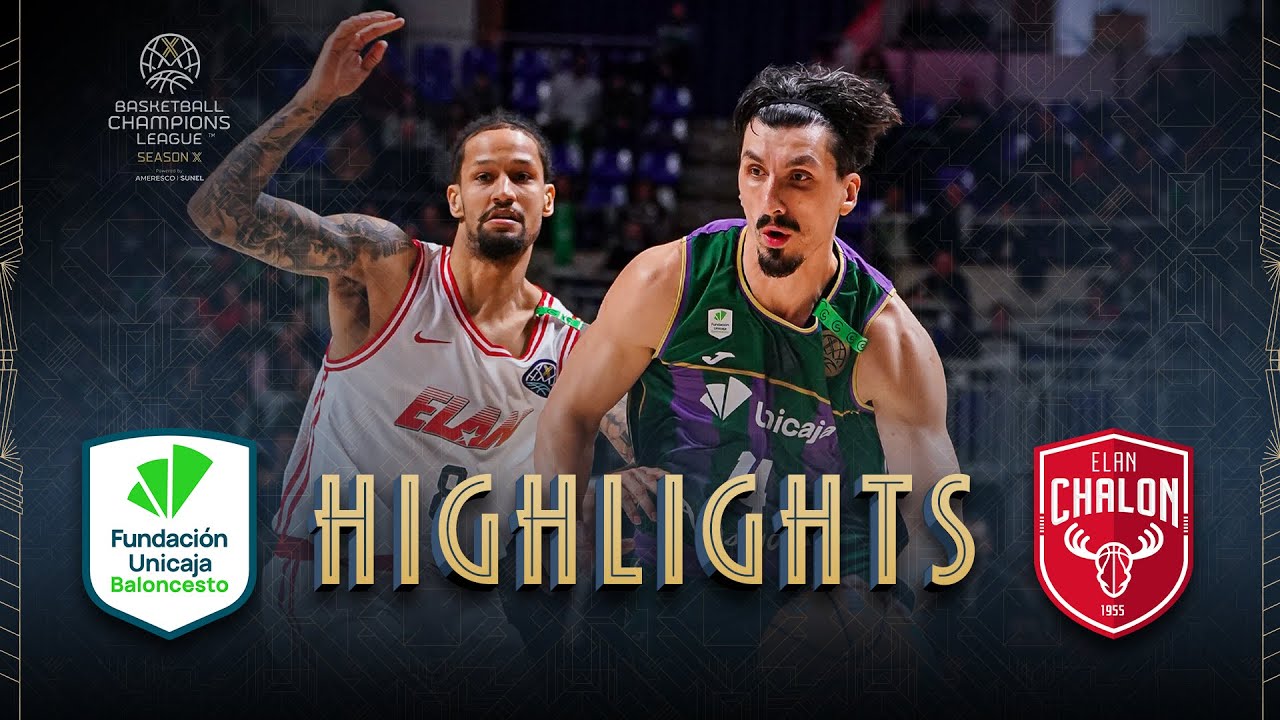 Unicaja v Elan Chalon | Round of 16 | Highlights | #BasketballCL 2025-26