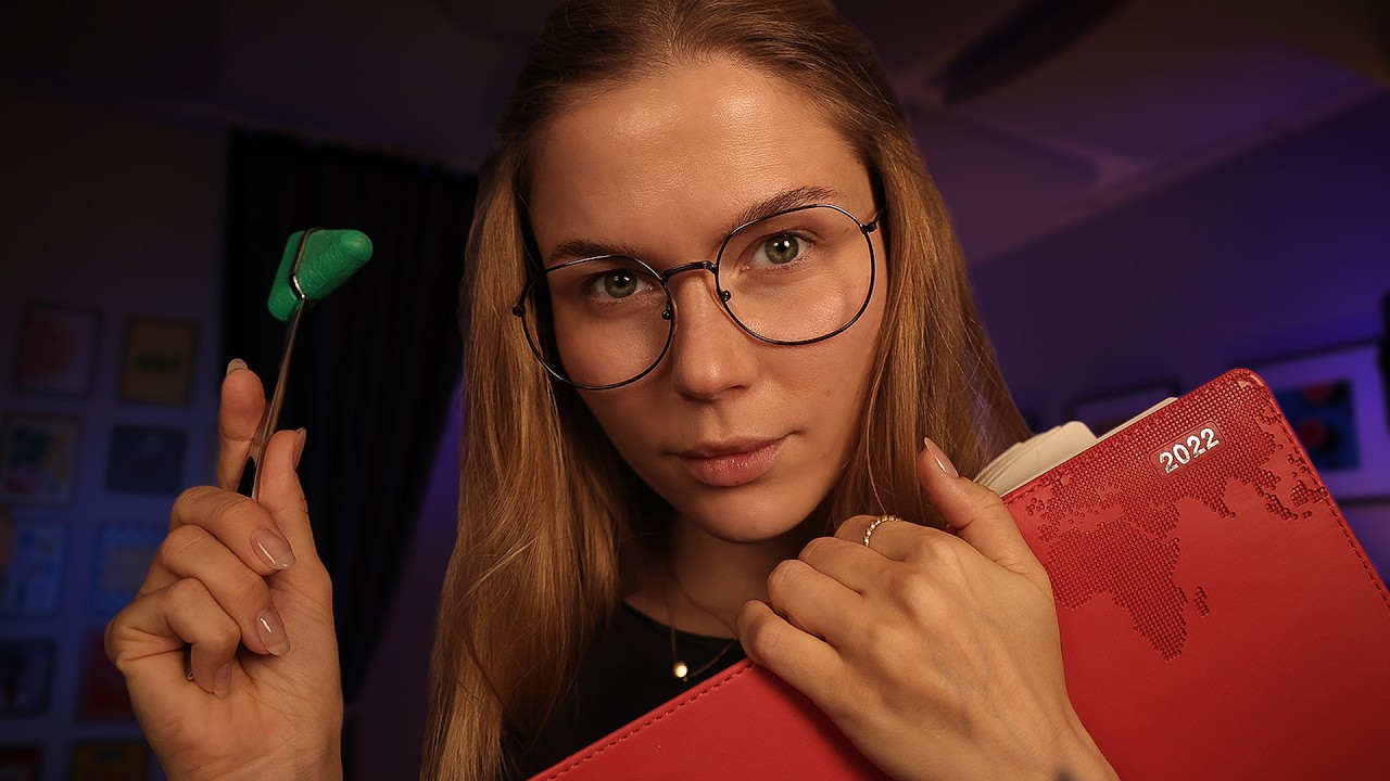 ASMR Running Some Medical Tests on You | Hearing & Eye Exam