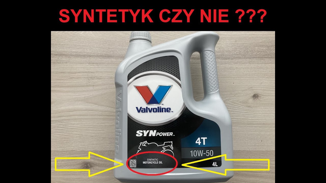Czy ten syntetyk to na pewno syntetyk?  Valvoline SynPower 4T 10W50 [2024]