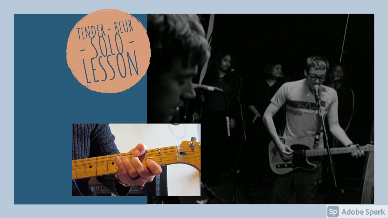 How To Play - Tender by Blur - Guitar Solo