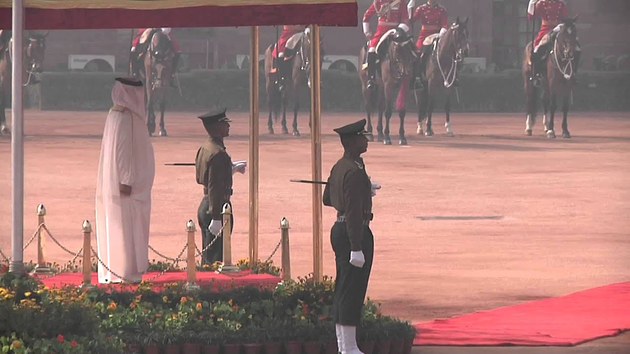 Ceremonial welcome of King Hamad Bin Isa Al-Khalifa of Kingdom of Bahrain