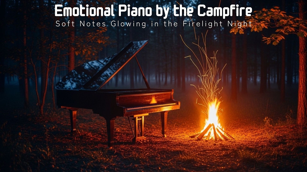 Emotional Campfire Piano 🌙 | Warm & Peaceful Night Instrumental