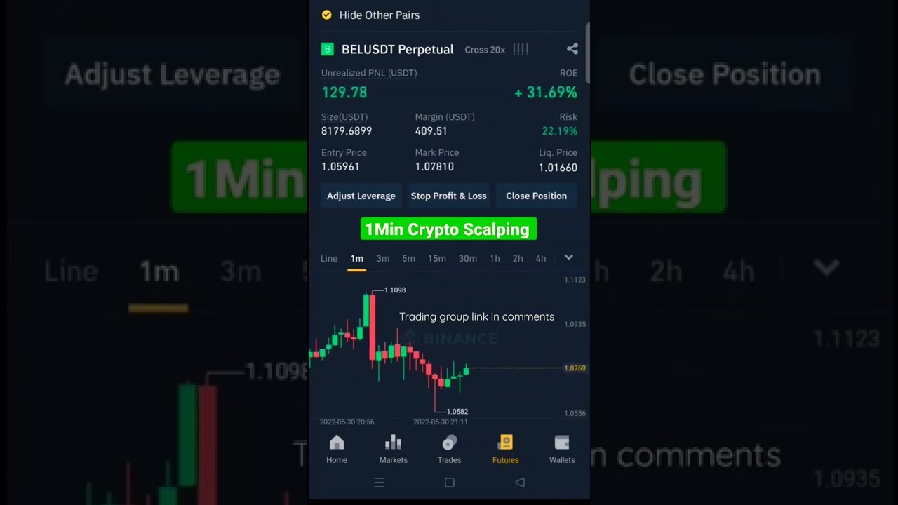 1 min Crypto scalping Strategy #bitcoin #cryptocurrency #crypto