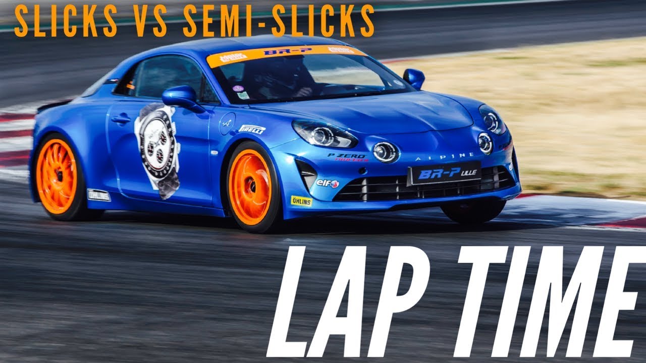 Modified Alpine A110 lap time at Magny-Cours GP : slicks VS semi-slicks
