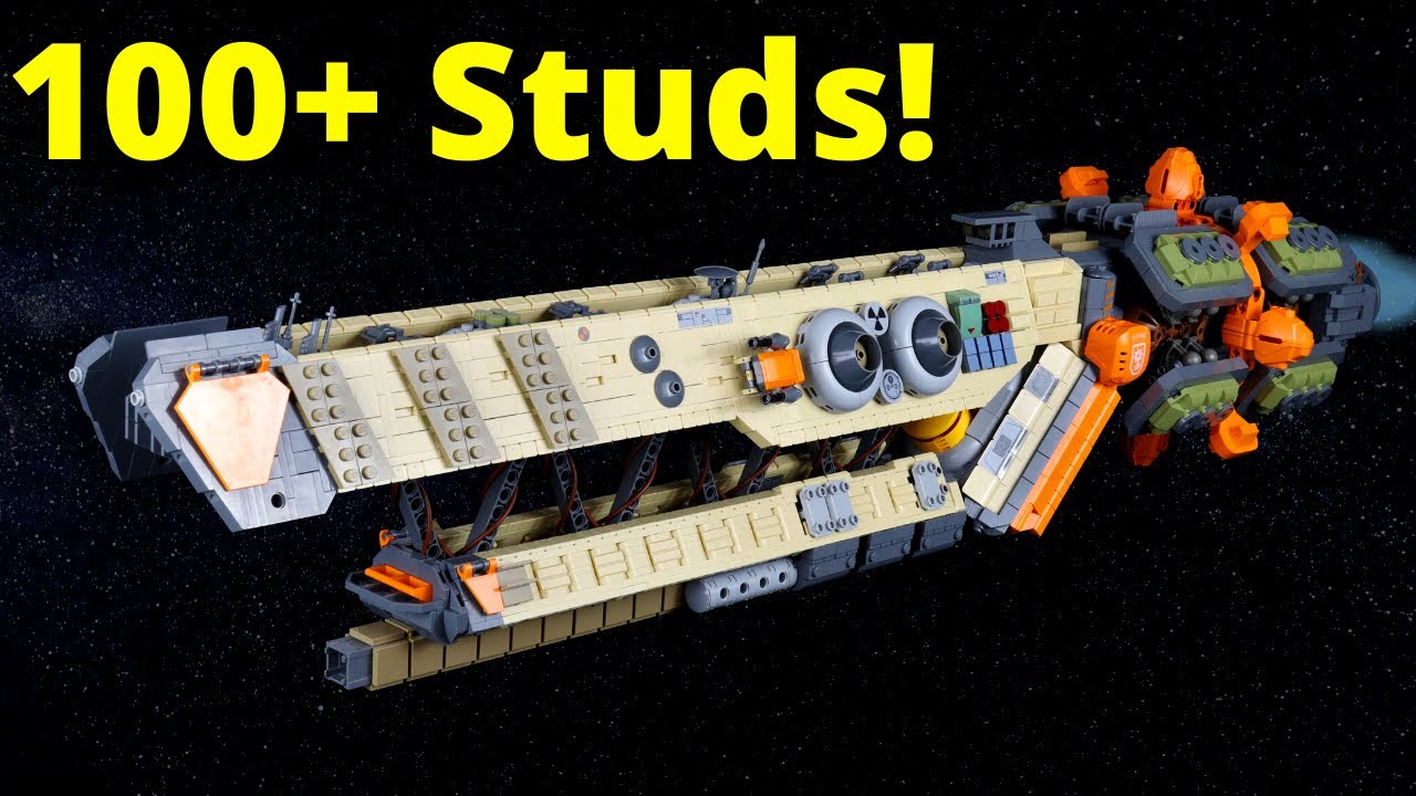 How I Made a Massive LEGO Spaceship (100+ Studs Long)