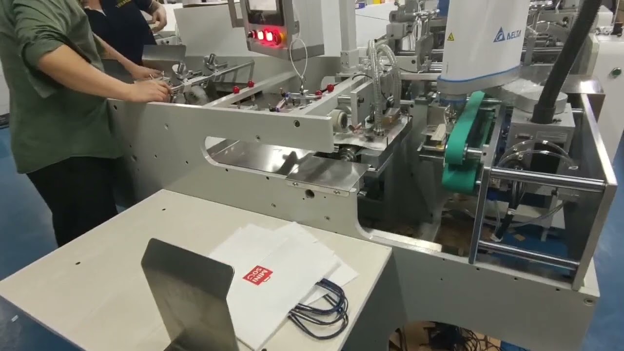 Máquina Automática de Colar Alça de Papel Nova Modelo EUR 330/450