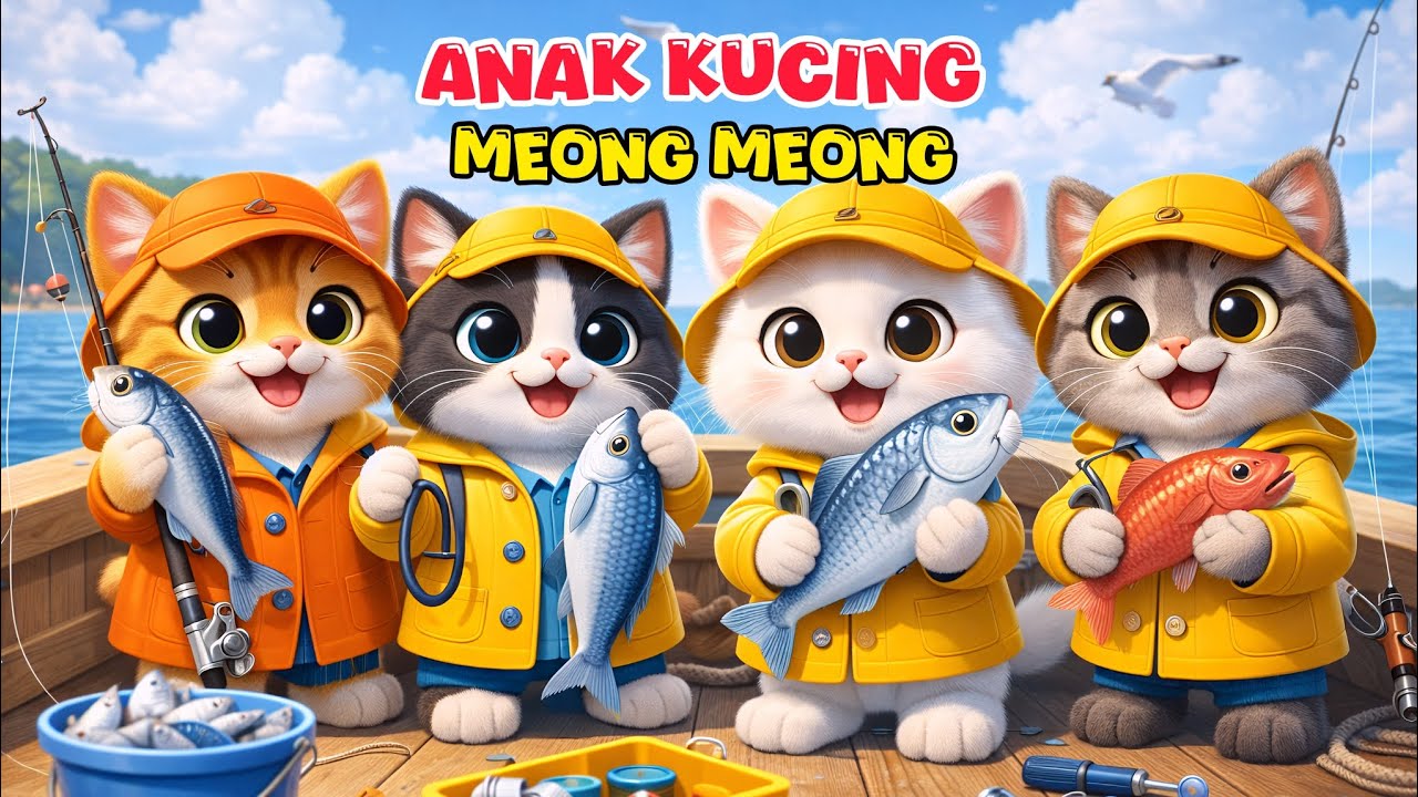 Lagu Anak Anak Kucing Meong.. Meong.. | Kitten Song 