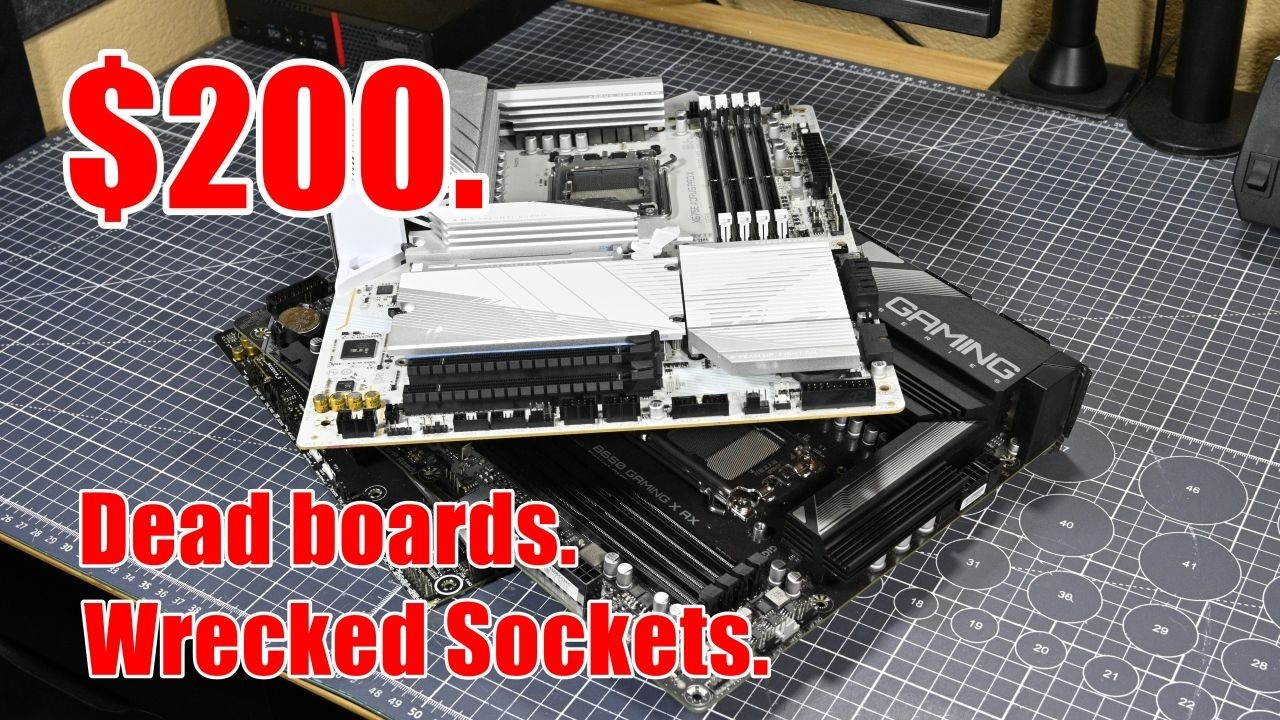 I Spent $200 on BROKEN AM5 Motherboards - Can I Fix Them and Score a Good Deal?