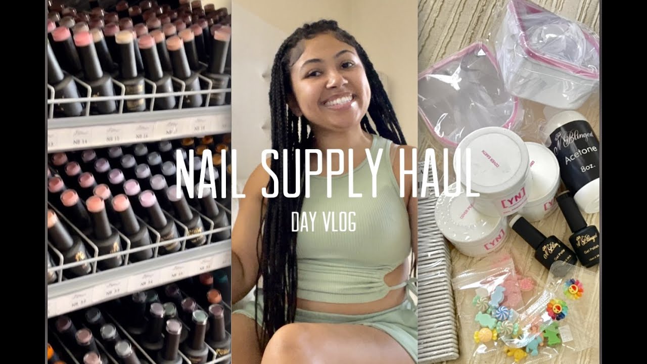 NAIL SUPPLY HAUL | $200 budget | Car Wash | Inventory