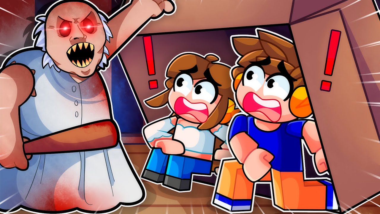 A GRANNY INVADIU o MEU MUNDO NO ROBLOX! (ASSUSTADOR)