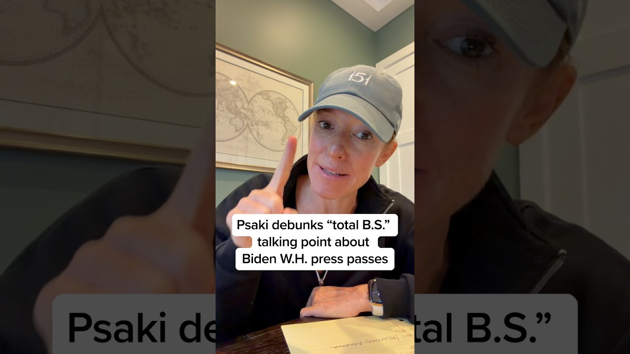 Psaki debunks 'total B.S.' talking point about Biden press passes