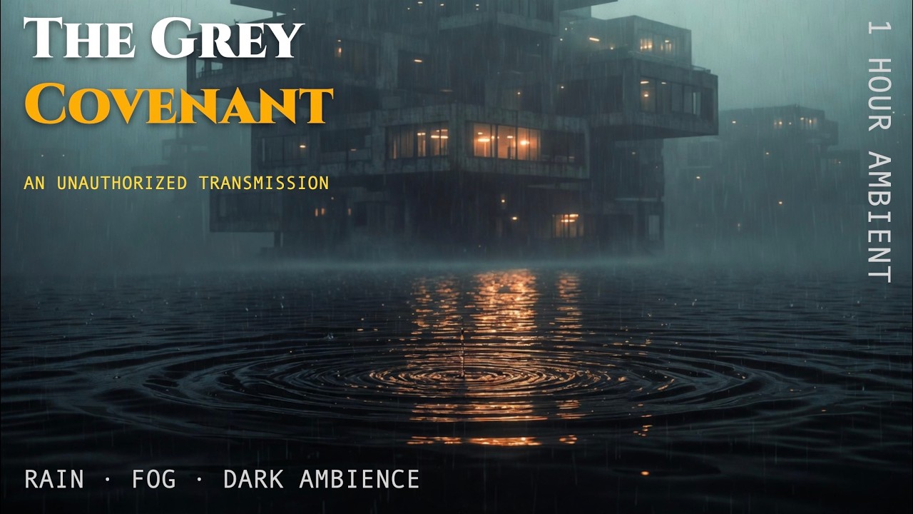 Flooded Megacity Ambience【1 Hour】Dystopian Rain & Fog • Dark Atmosphere for Focus, Sleep & Deep Work