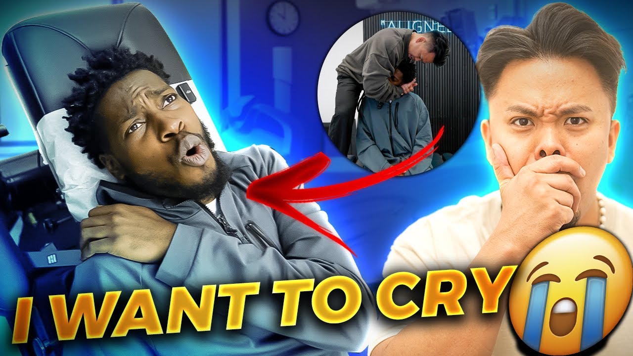 *HE WANTED TO CRY!* - Neck & Shoulder Pain had him ANGRY! 😭🤬 | Asmr Chiropractic Crack | Aligned