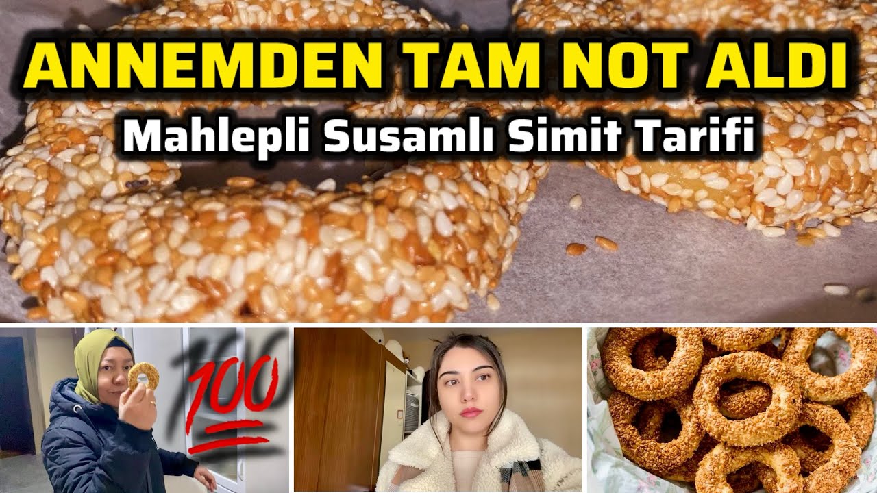 Mahlepli Susamlı Simit  Tarifi Bu Simit Pastaneyi Unutturur 🥯
