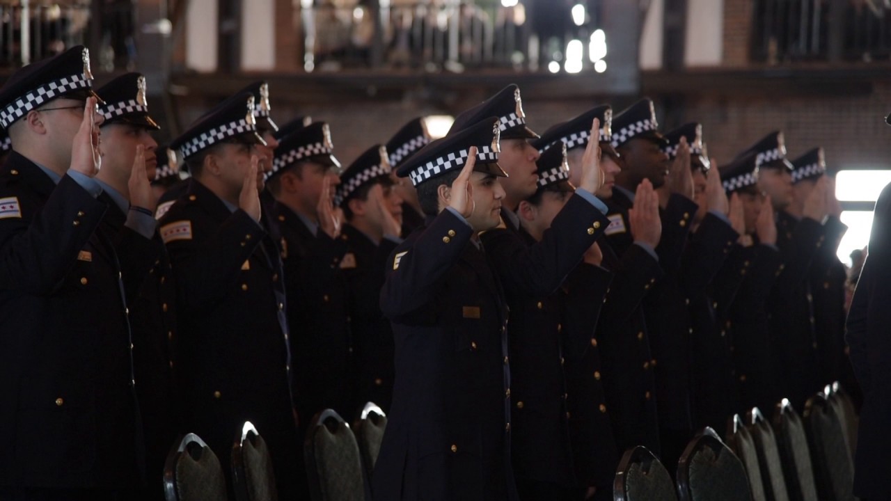 Chicago Police Graduation at Navy Pier on February 2, 2017