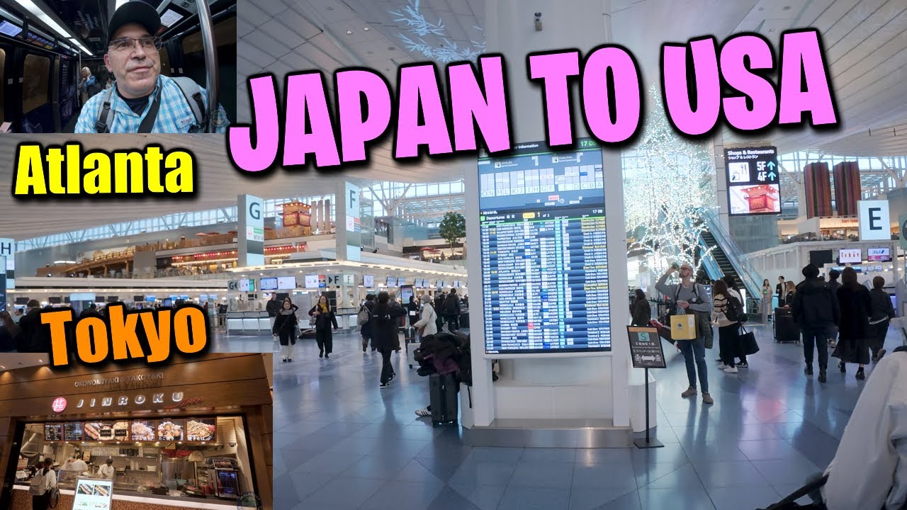 🇯🇵 FLIGHT FROM JAPAN BACK TO USA #japan #atlanta