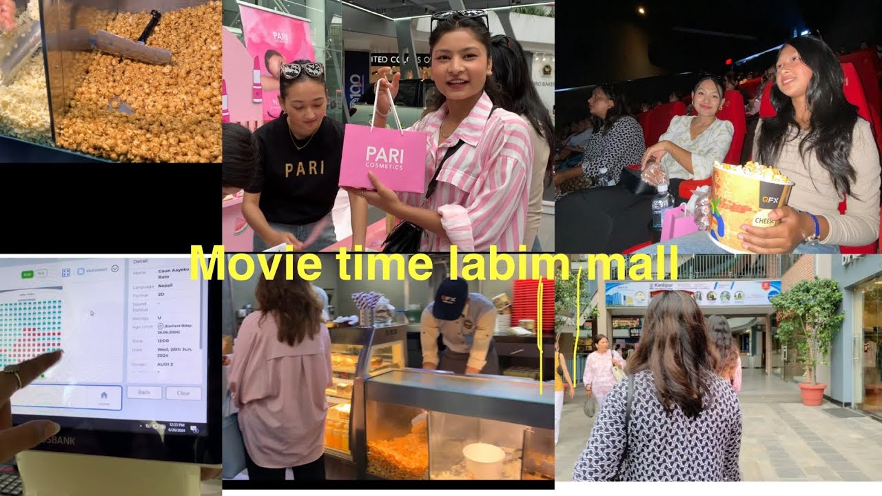 Vlog 9 Labim Mall Qfx cinema || bhaini haru sanga ramailo
