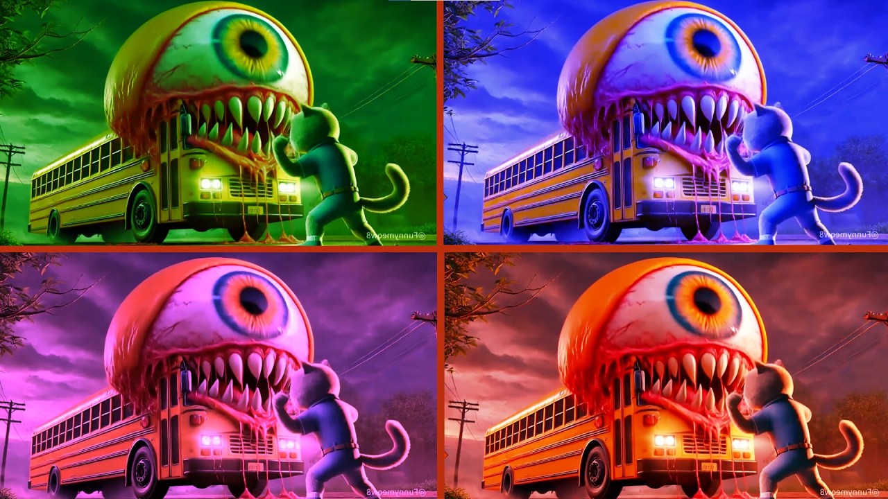 🚌SCHOOL BUS EATER🎶CoffinDance Song