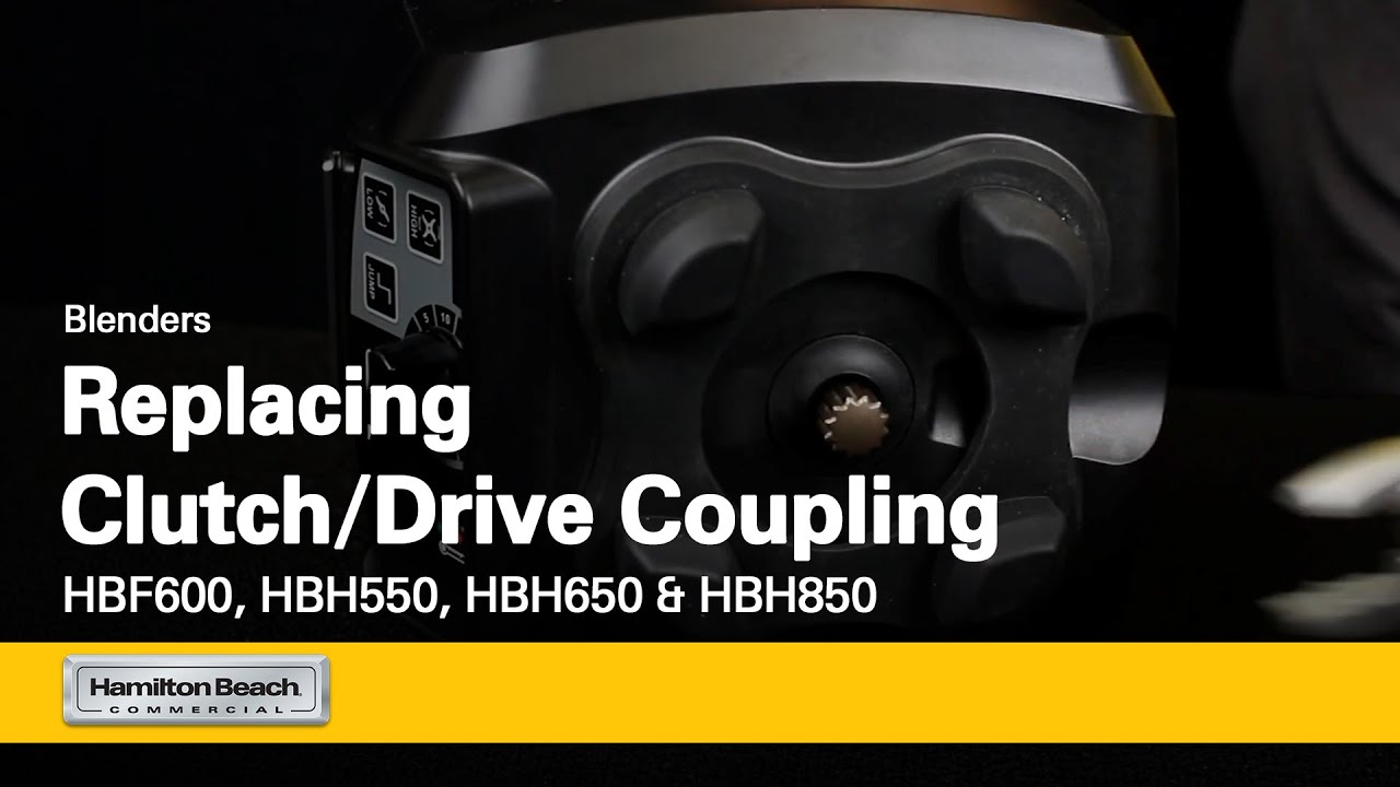 Replacing clutch/drive coupling - blenders | Hamilton Beach Commercial® | HBH550, HBF600, HBH650