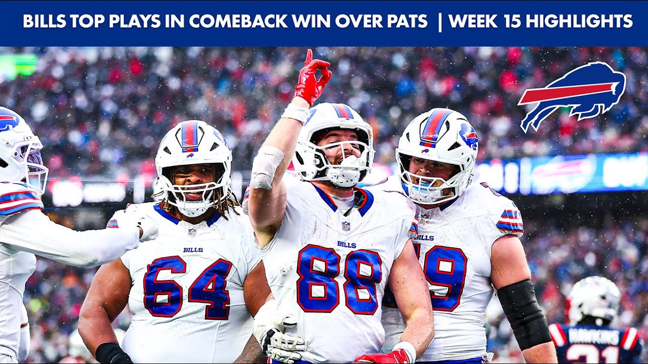 Josh Allen And James Cook Power Bills 21-Point Comeback in New England! | Week 15 Highlights