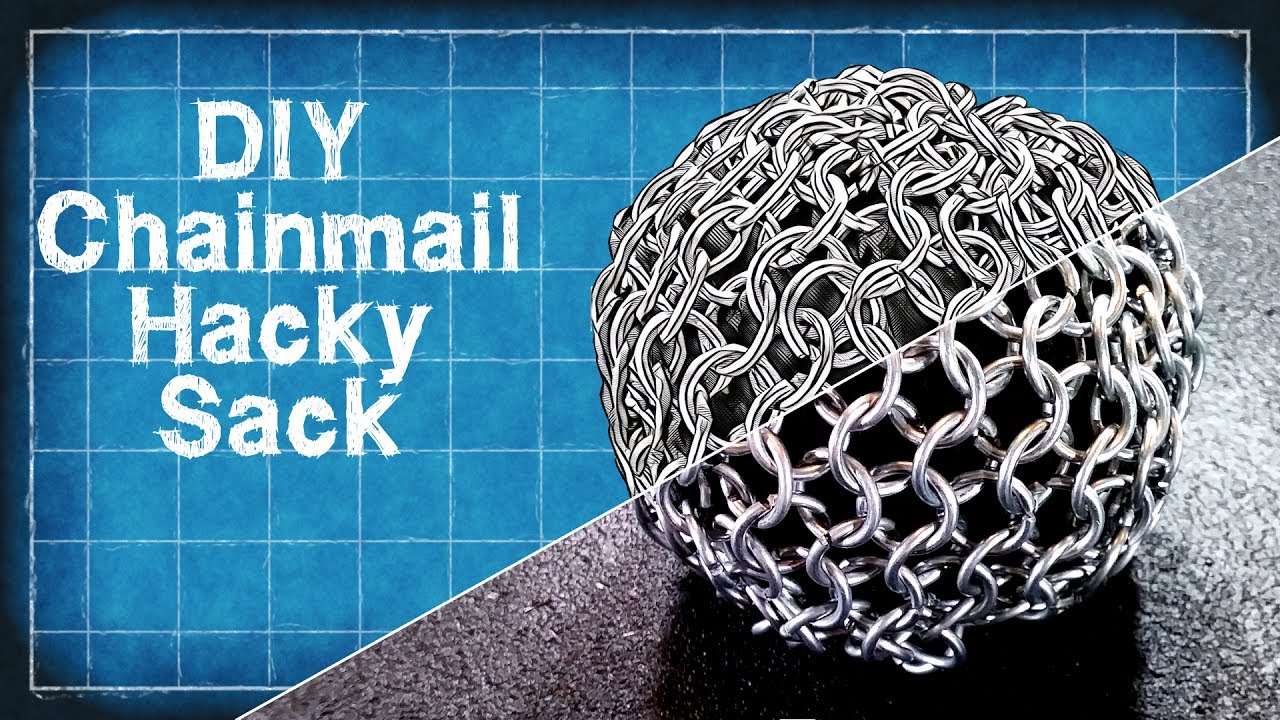 DIY Chainmail Hacky Sack/Juggling Ball - Easy Chainmail Tutroial - DIY with Cly Ep. 9