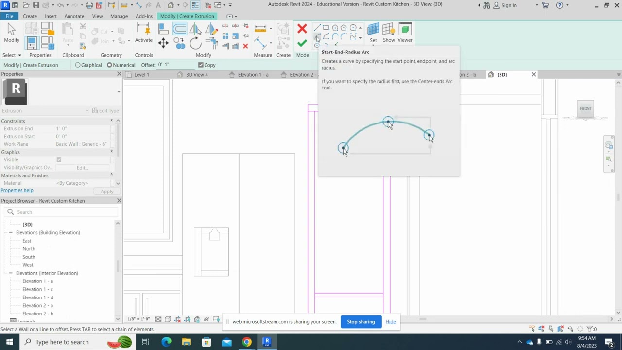 Revit   Custom Kitchen Built In