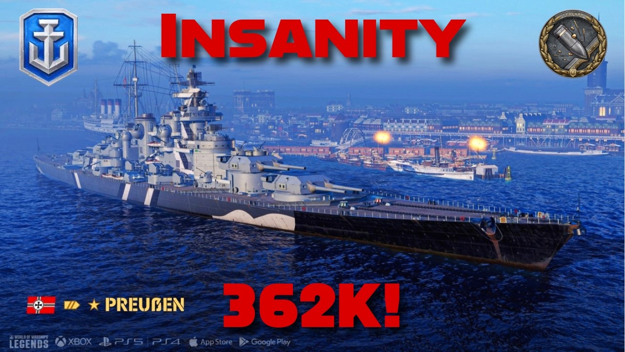 Preussen CRACKED 300K+ in 7 minutes! The craziest replay you will ever see #wowslegends