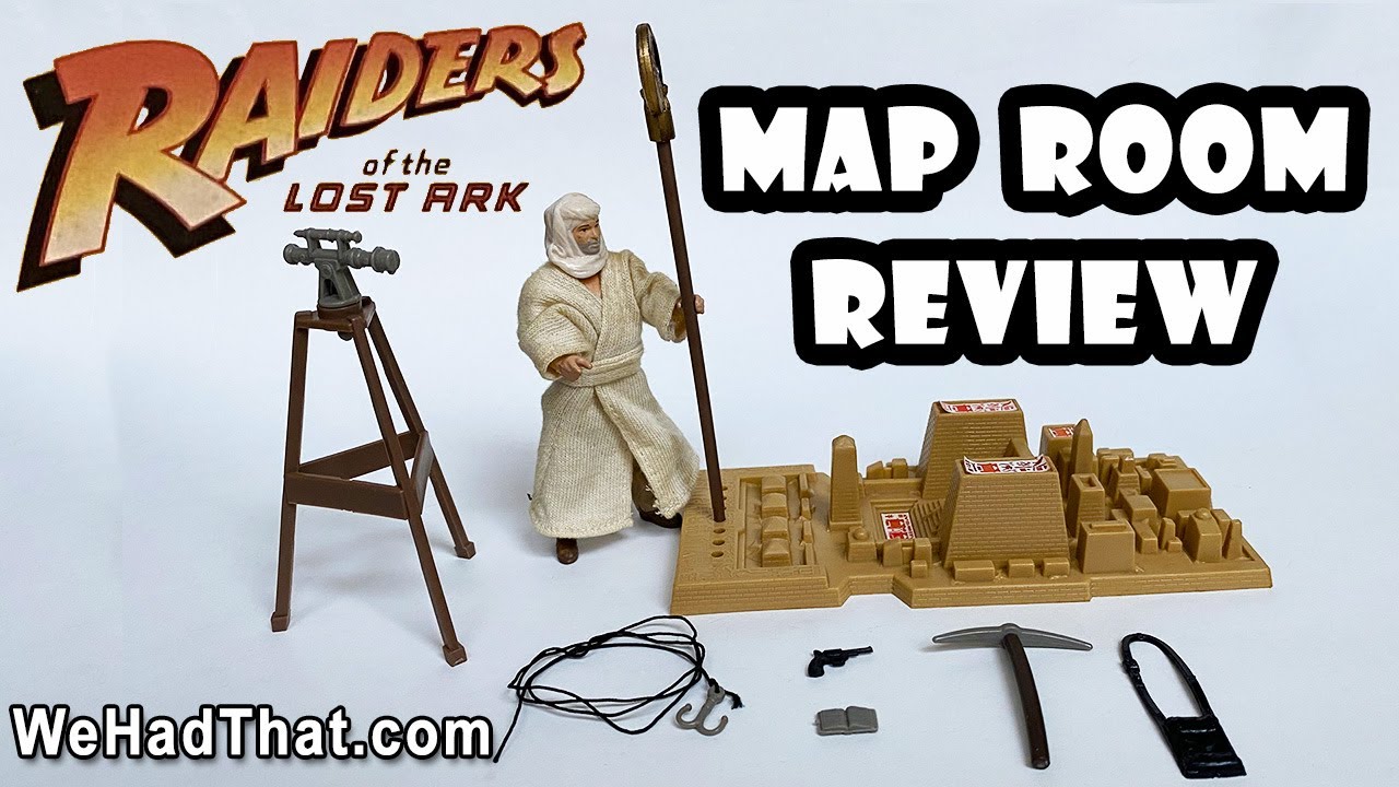Kenner Raiders of the Lost Ark Map Room Set 1982 Action Figure Review