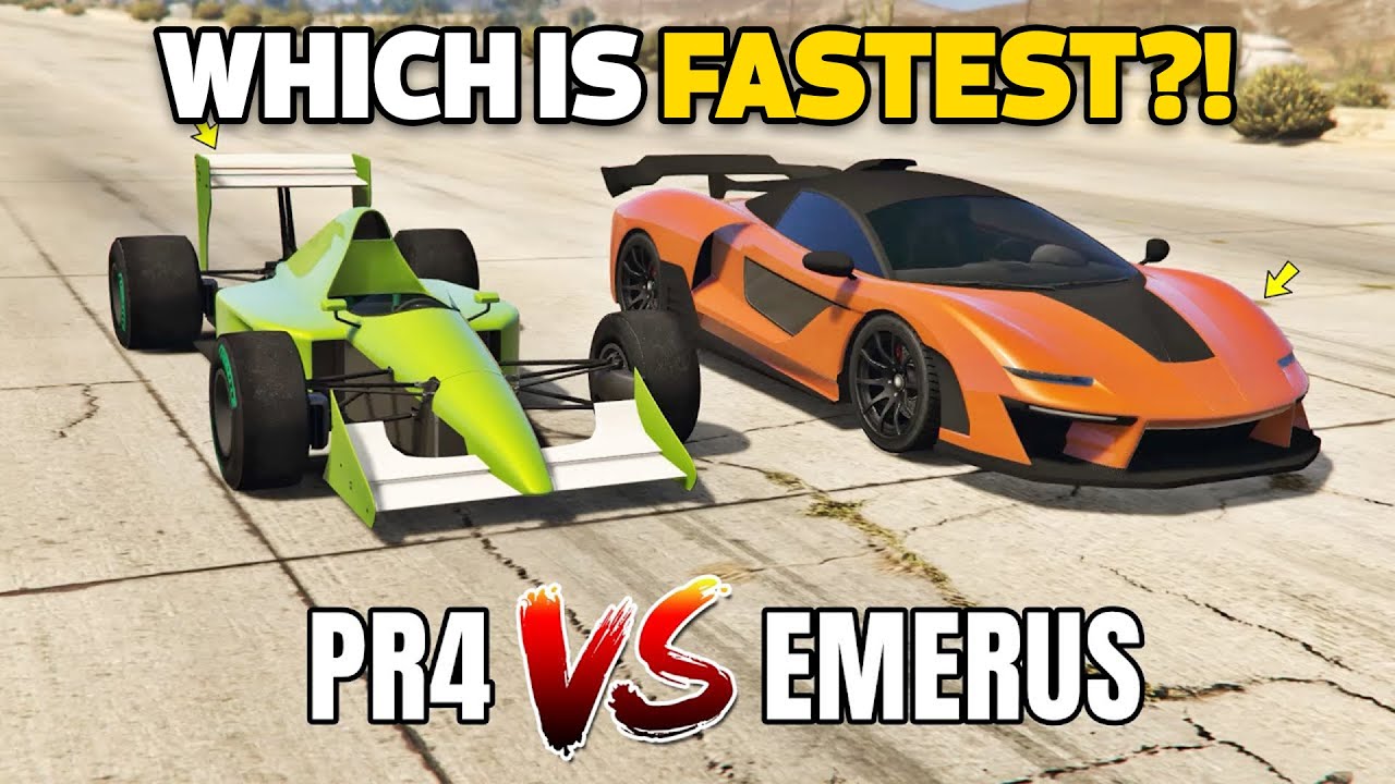 GTA 5 ONLINE - PROGEN PR4 VS EMERUS (WHICH IS FASTEST?)