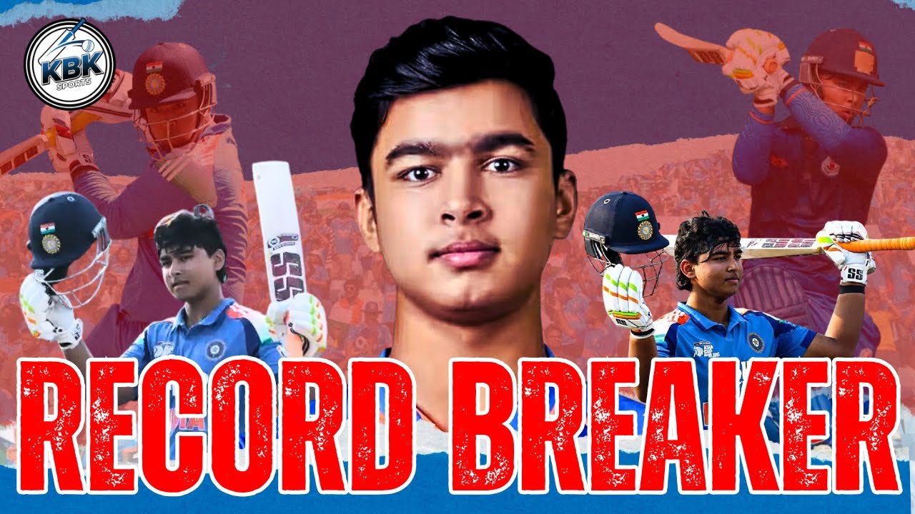 14-Year-Old Vaibhav Suryavanshi Shatters Records with 19-Ball 50 vs South Africa U19!