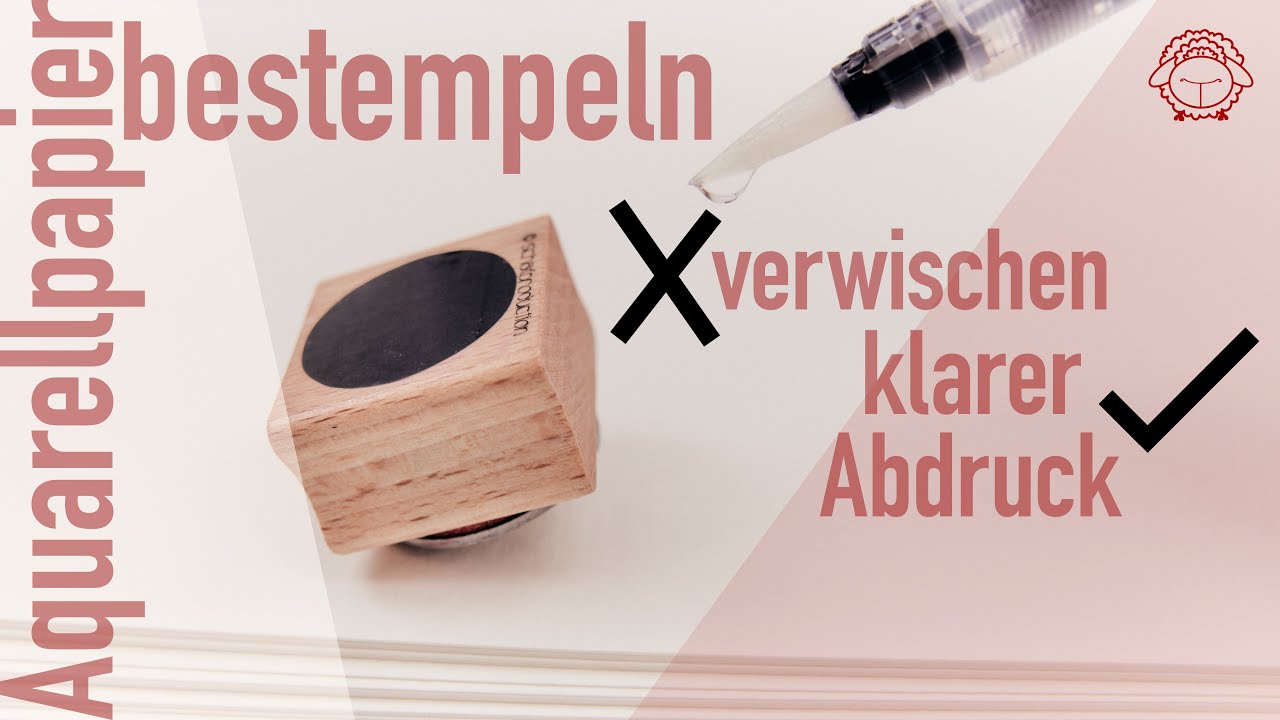 Mit diesen Tricks bekommst du tolle Ergebnisse auf Aquarellpapier mit Stempeln | schafTV