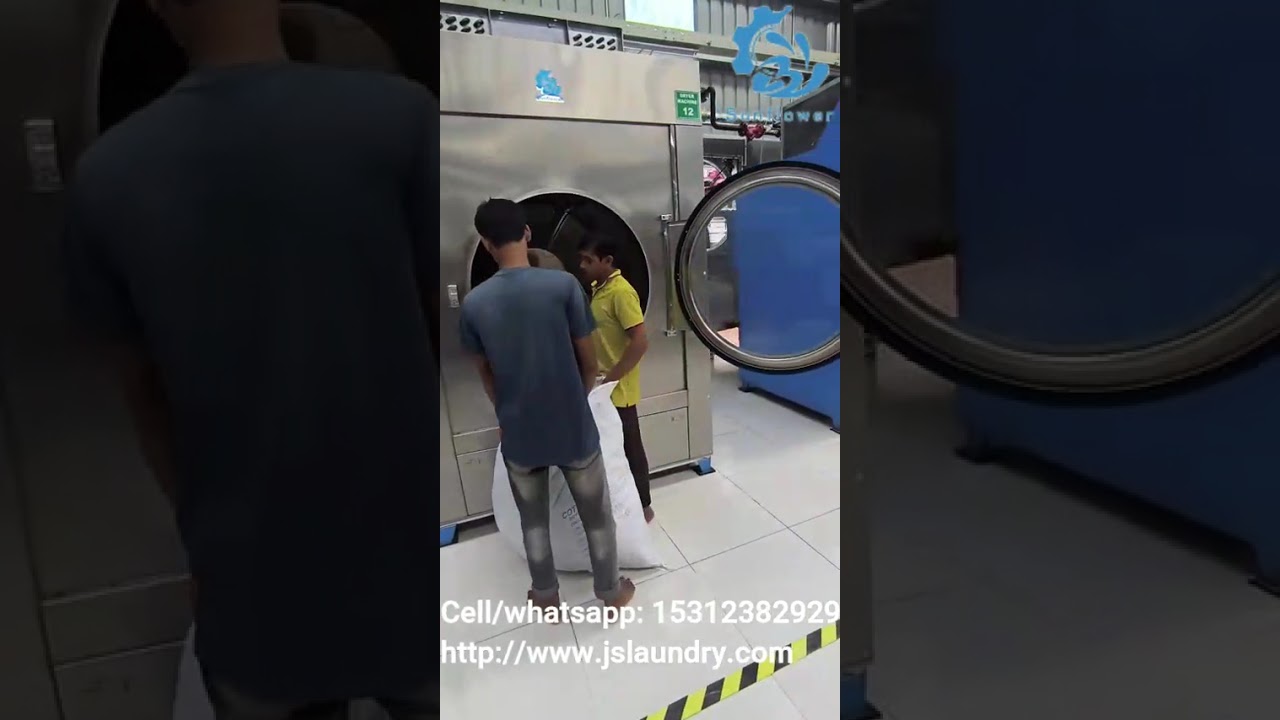 Intelligent commercial dryers of different specifications and models are arranged for display