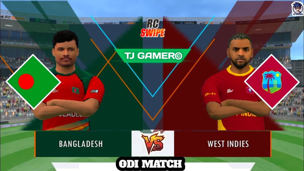 🐯BAN🆚WES🌴 FINAL MATCH🏟️ OF SERIES😃 3 ODI MATCH🏟️ RC SWIPE CRICKET 🏏 GAME 
