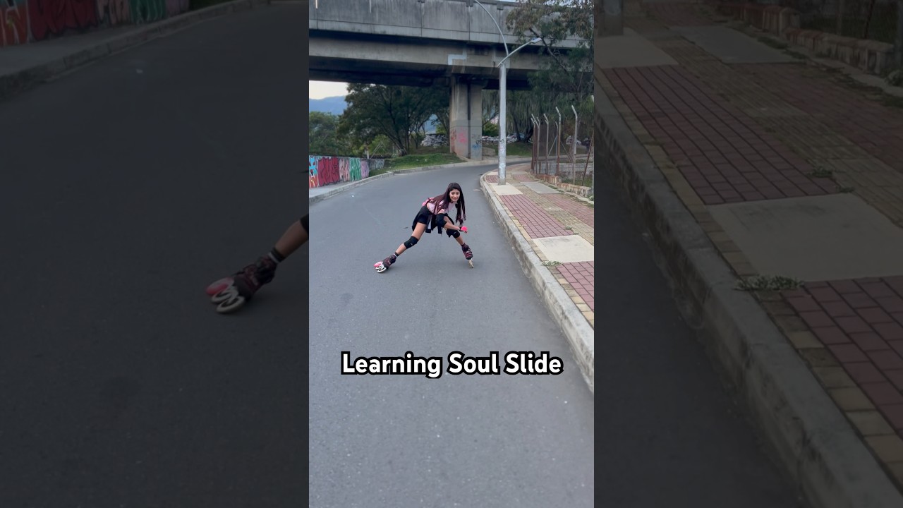 Learning Soul Slide - Inline Skating #inlinedownhill #inlineskating #rollerblading