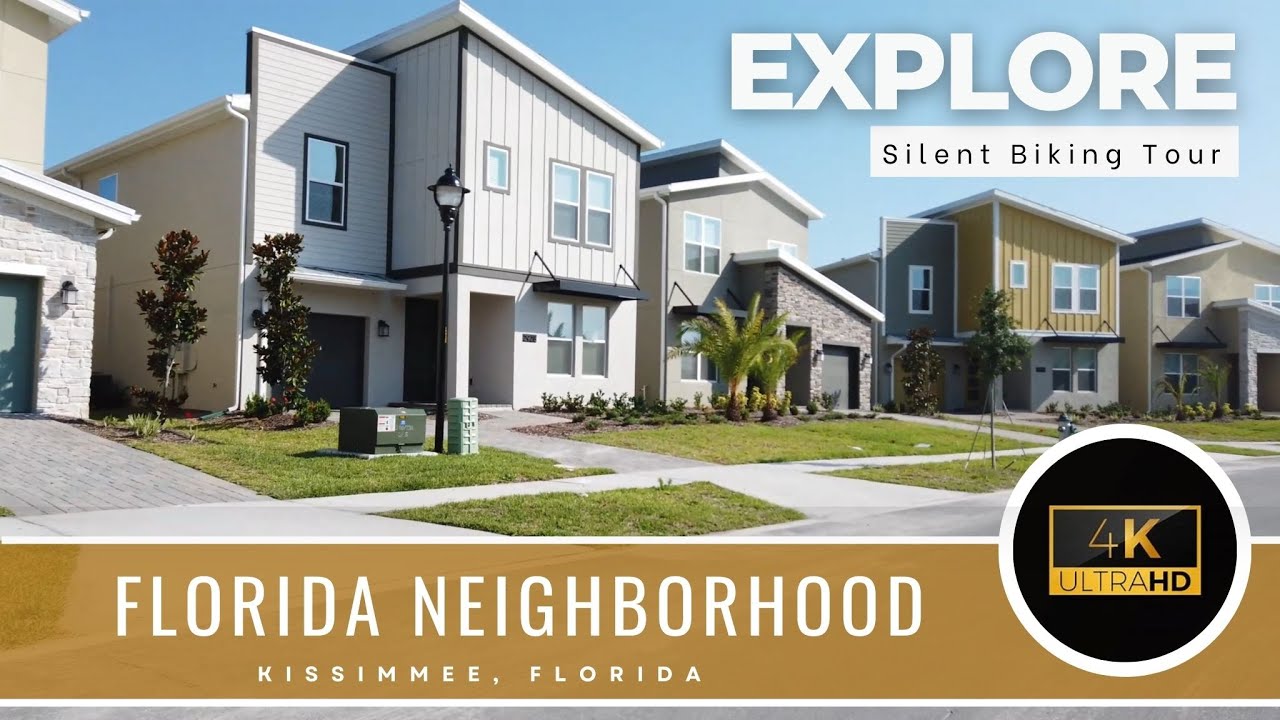 Kissimmee Florida - Cove at Storey Lake - Silent Biking Walking Tour