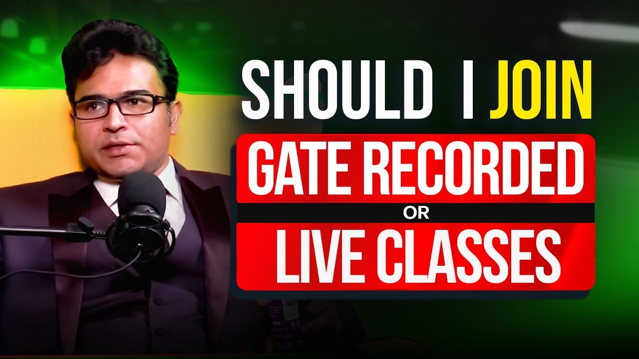 Should I join GATE Recorded or Live Classes | GATE 2026 | GATE CS |GATE DA|Prof. Ravindrababu Ravula