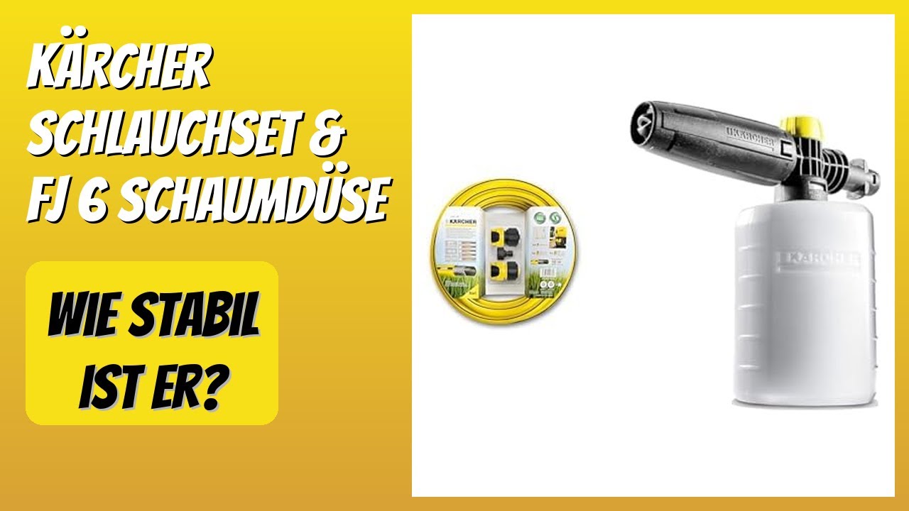 BEWERTUNG (2026): Kärcher Schlauchset & FJ 6 Schaumdüse. Infos