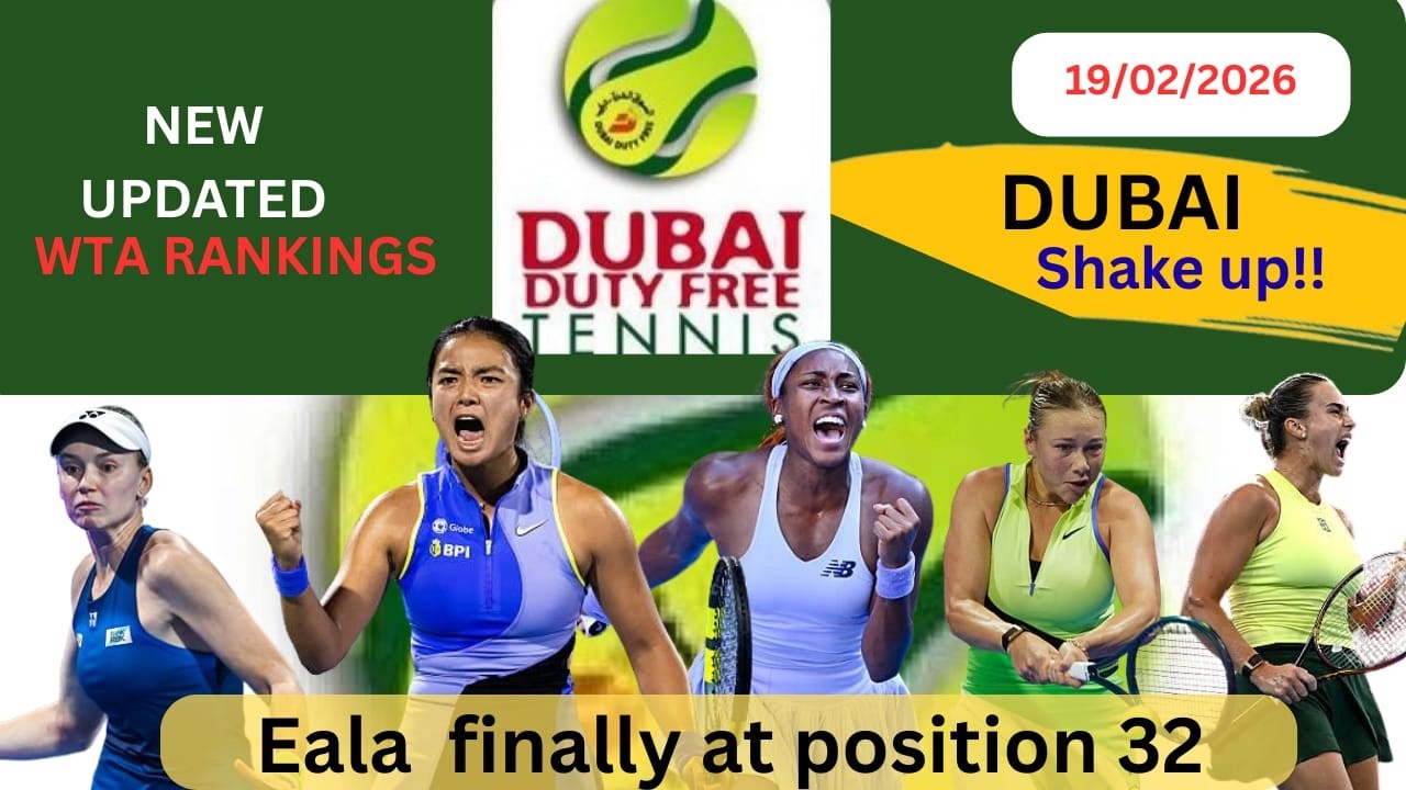 NEW UPDATED WTA Rankings | Eala , Amanda & Coco Rise, Mirra Survives as Rybakina COLLAPSES in Dubai!