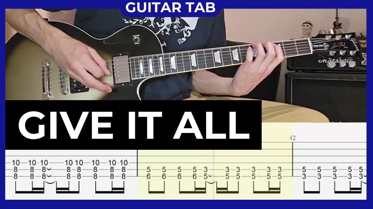 RISE AGAINST - Give it All - Guitar Cover with Guitar Tabs