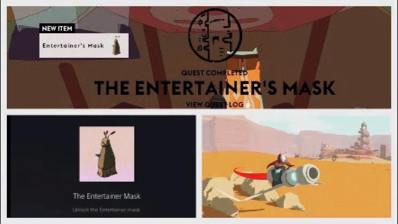 Unlocking the Entertainers Mask in Sable (Searching for Llhor & Glide and Seek quests)