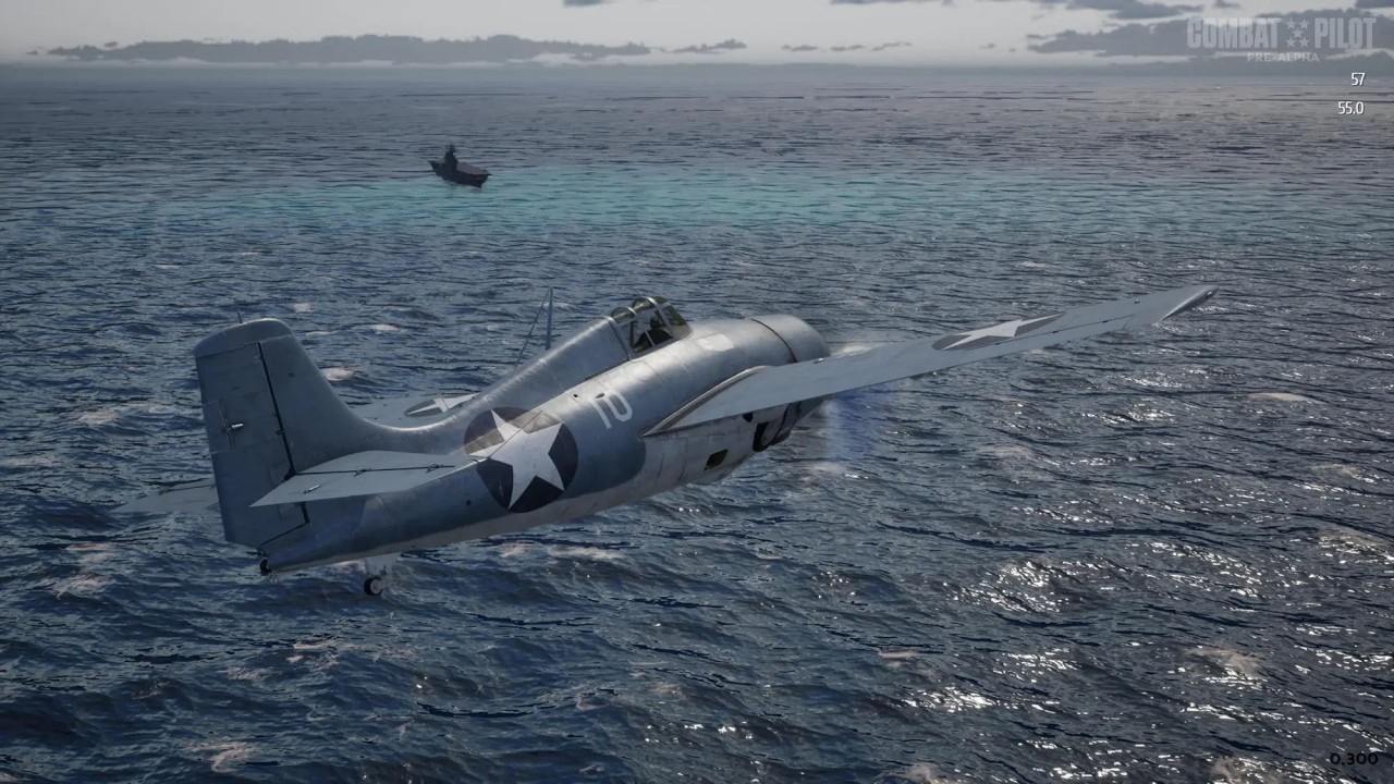 Probando el nuevo simulador de vuelo Combat Pilot.