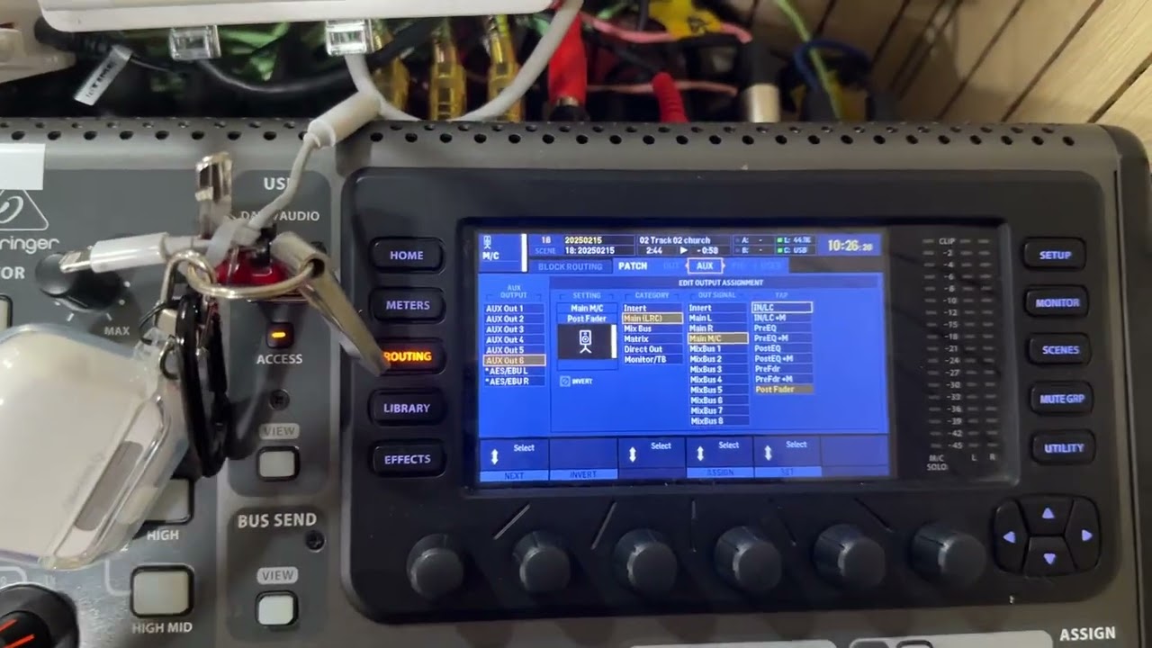 X32 PRODUCER 서브우퍼 M/C 설정 방법