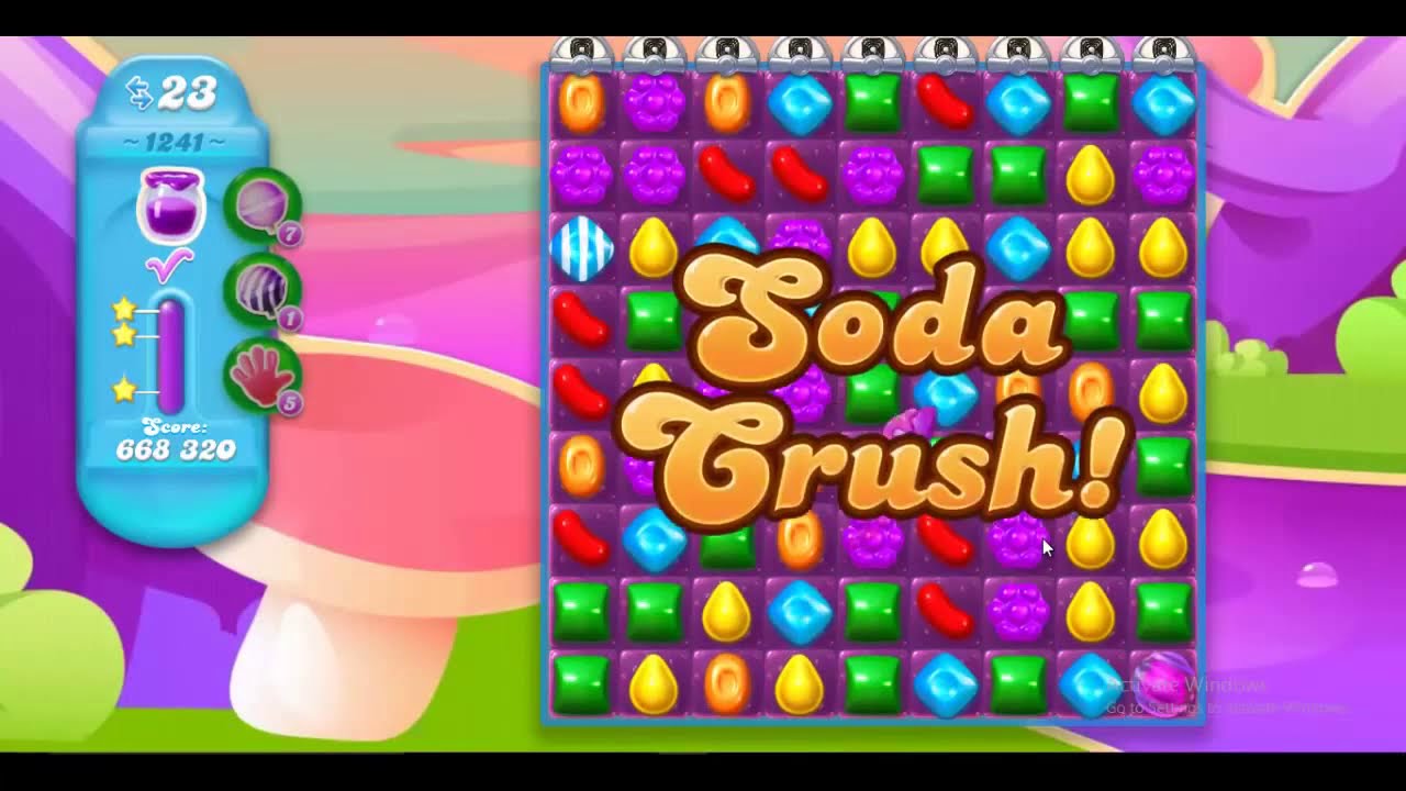 Crush Soda Saga ⭐ Level 1241 ⭐ Coloring Candy Fun The Highest Score