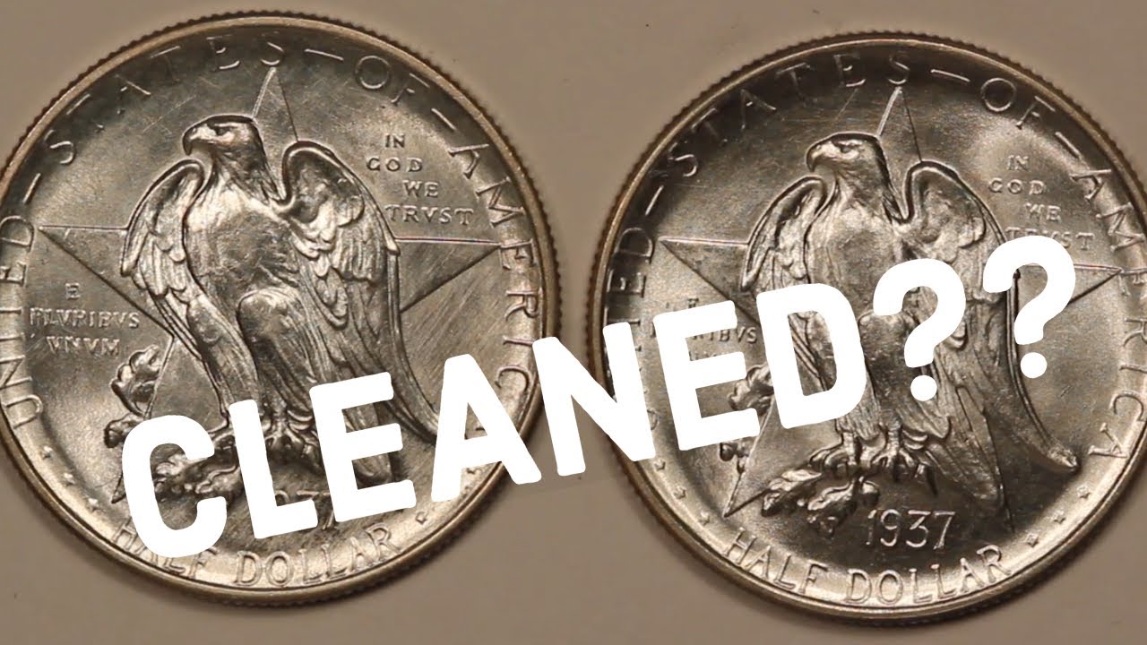 CLEANED COINS: How to Identify if your Silver Coin is Cleaned with these 1937 Texas Commem Halves