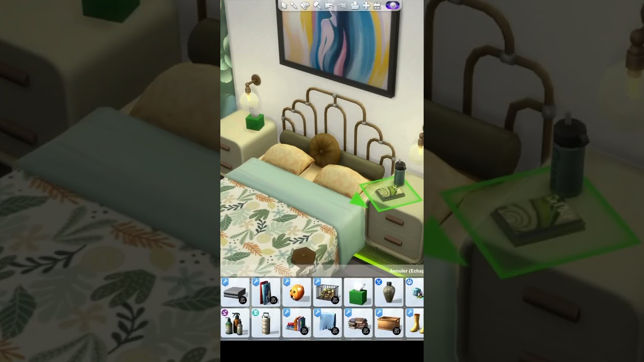 Spring's bedroom #thesims4 #lessims4 #ts4 #speedbuilding #bedroom #bedroomdesign #spring #printemps