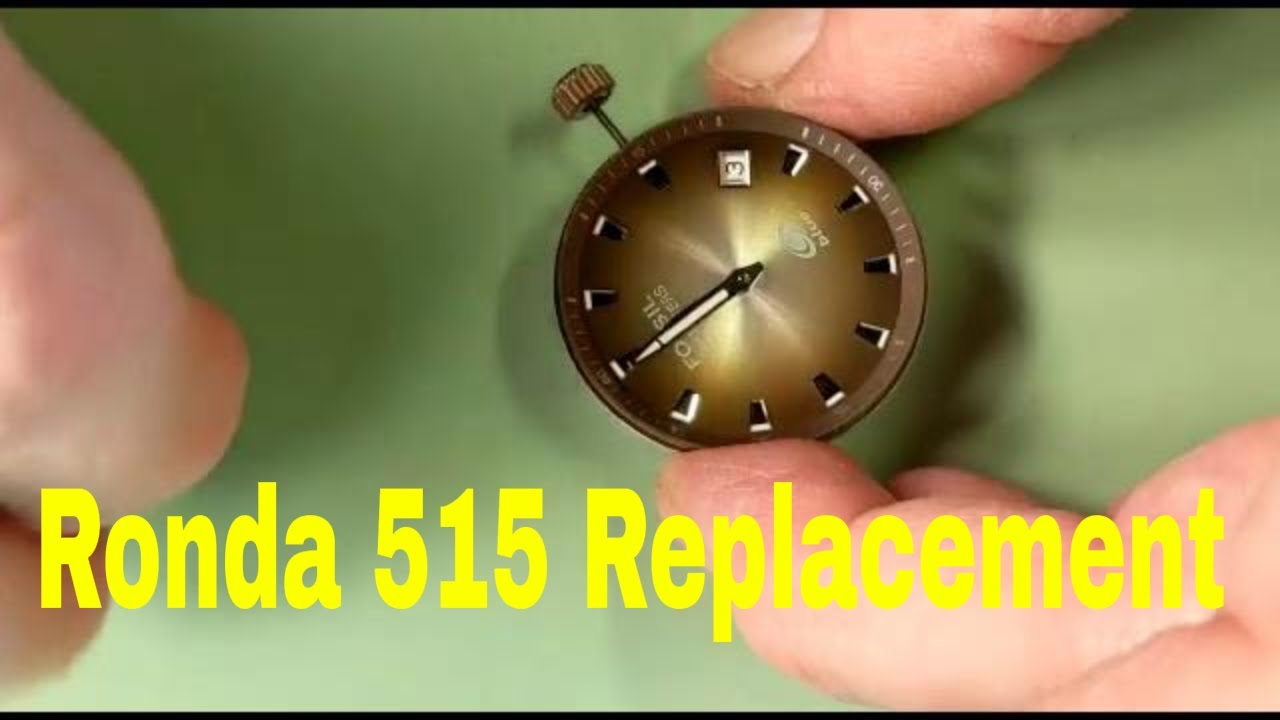 Replacing Harley Ronda 515 Swiss Watch Movement How To Watch Repair