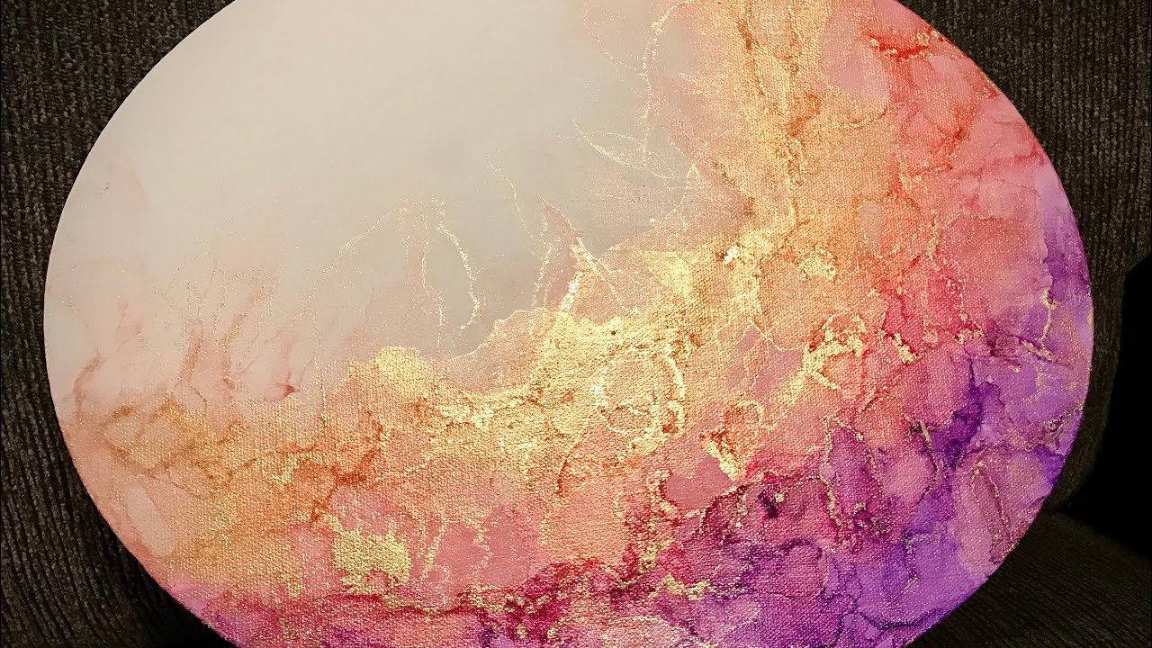 [37] Abstract Alcohol Ink Art on Canvas