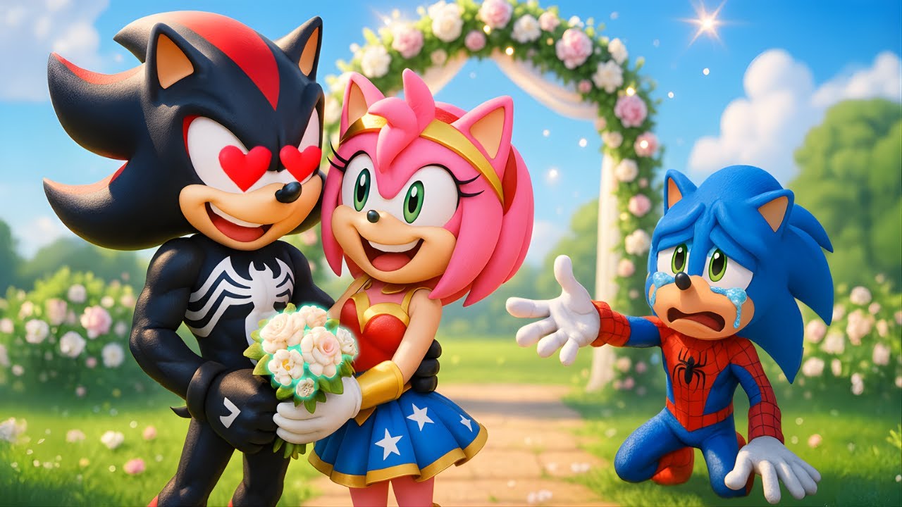 AMY Betrayed SPIDER-MAN SONIC? 💔 She Falls IN LOVE with SHADOW!! | Sonic The Hedgehog 3 Animation