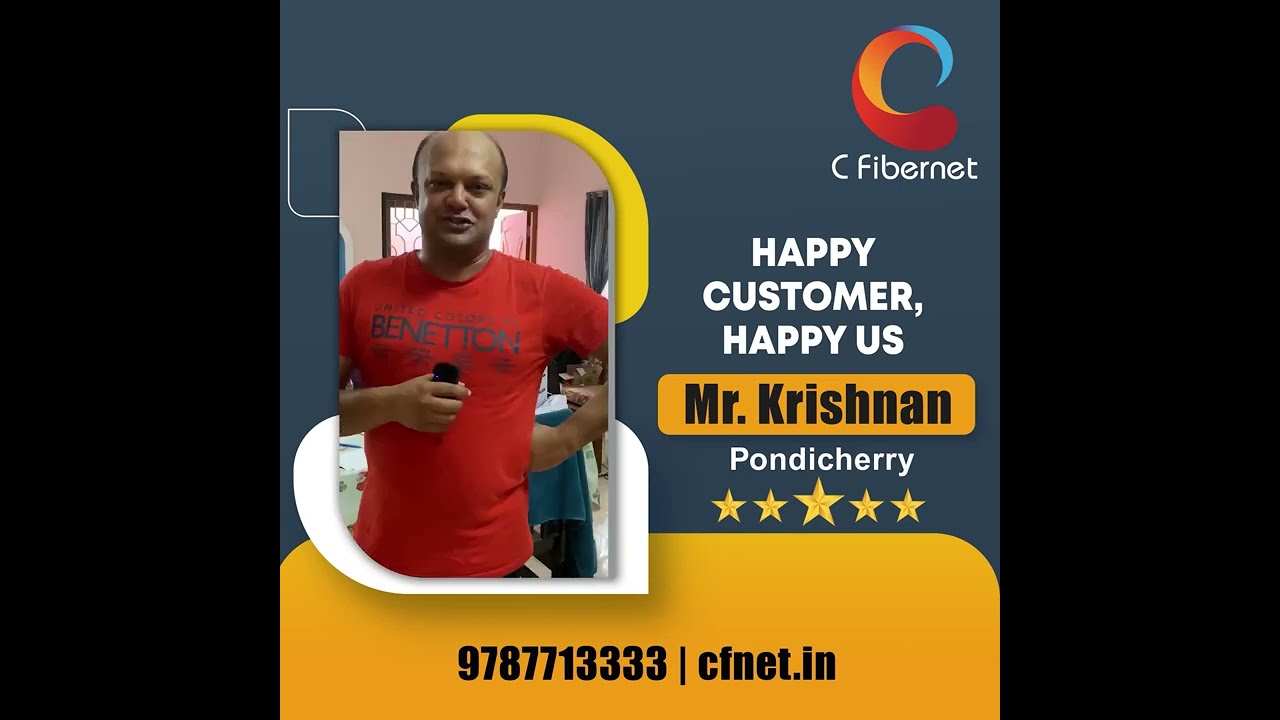 Happy Customer | Fastest Internet | Giga Speed | C Fibernet